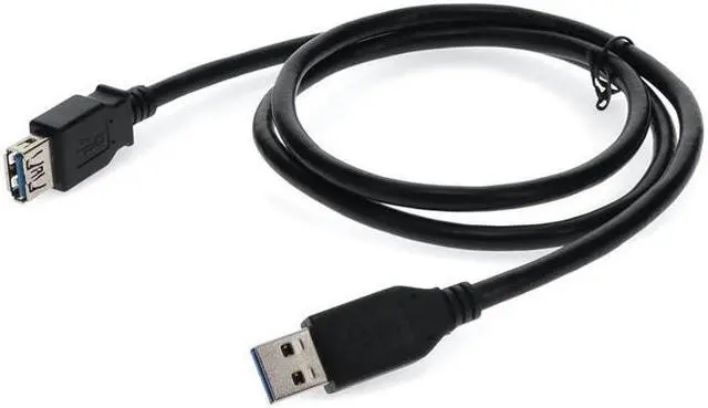 Main image of AddOn 15ft USB A 3.0 Male to Female Black Cable