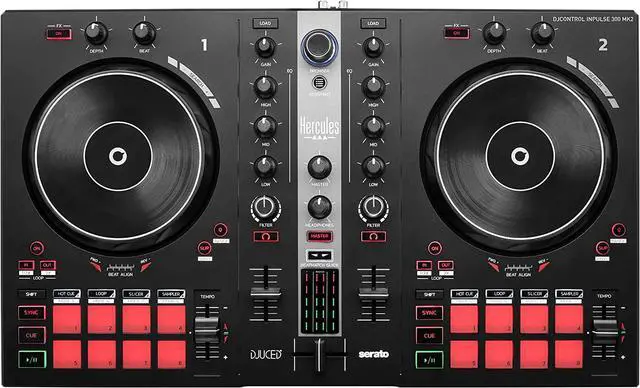 Alt view image 17 of 17 - Hercules 4780944 DJControl Inpulse 300 MK2