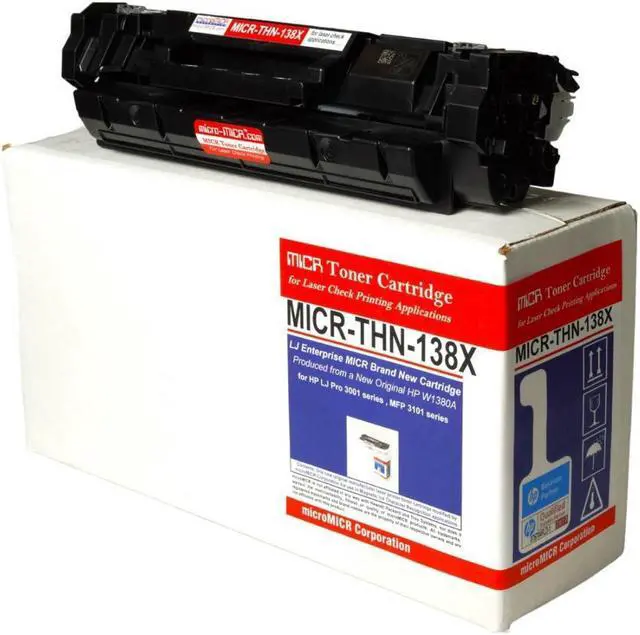 Alt view image 4 of 4 - microMICR MICR High Yield Laser Toner Cartridge - Alternative for HP 138A, 138X (W1480A) - Black - 1 Each - 4000 Pages