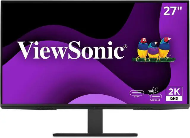 Alt view image 15 of 15 - ViewSonic VG2758-2K 27 Inch 1440p IPS Docking Monitor with Advanced Ergonomics, 100W USB C, 5-port USB Hub, HDMI, DisplayPort, and Daisy Chain for Home and Office
