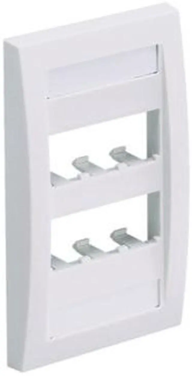 Alt view image 2 of 2 - Panduit CFPE6WHY Faceplate