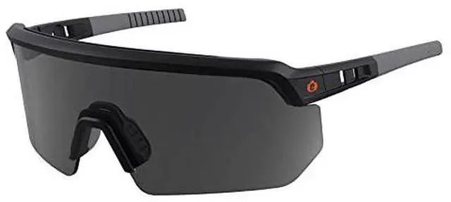 Alt view image 8 of 8 - ERGODYNE AEGIR Safety Sunglasses, Smoke Matte Black Frame