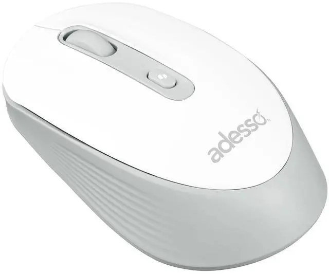 Alt view image 7 of 13 - Adesso iMOUSE A30W Mouse - Optical - Wireless - 30 ft - Radio Frequency - 2.40 GHz - White - USB Type A - 2400 dpi - 4 Button(s) - Symmetrical