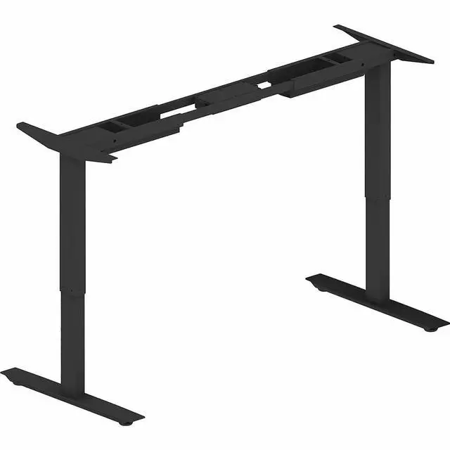 Alt view image 3 of 3 - LORELL LLR25970 Sit-to-Stand Two-Tier Base, 275lb Capacity, 45.1" Height, Black