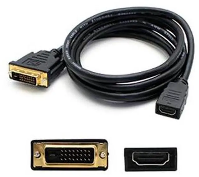 Alt view image 10 of 10 - Dvi-D Dual Link (24+1 Pin) Male To Hdmi 1.3 Female Black Adapter For Resolution Up To 2560X1600 (Wqxga)