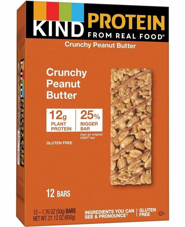Alt view image 5 of 5 - KIND Protein Bars Crunchy Peanut Butter 1.76 oz 12/Pack 26026