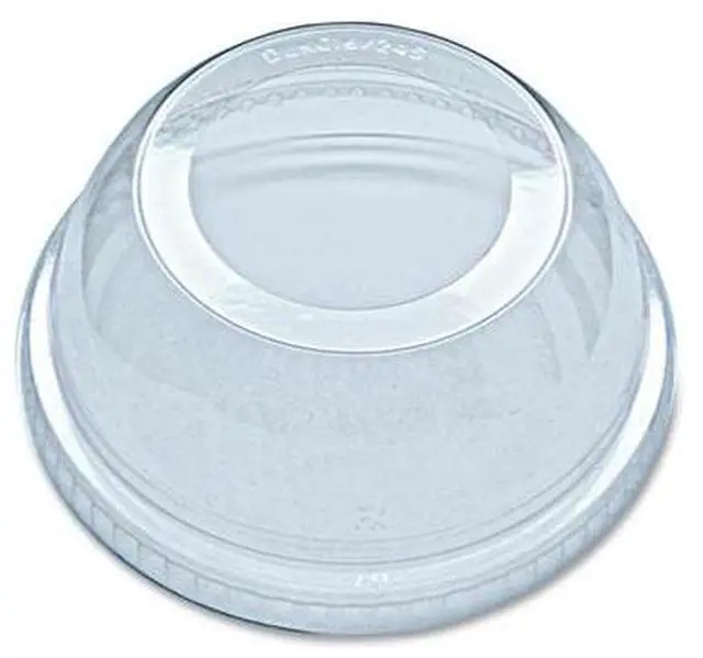Main image of Greenware Cold Drink Lids Dome Fits 16 oz to 24 oz Cold Cups Plastic Clear 1000/Carton DLKC1624S
