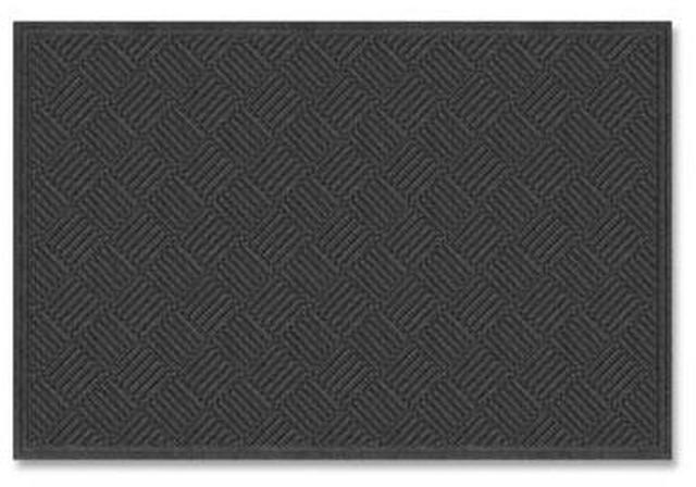 Ecomat Crosshatch Entry Mat, 48 x 72, Charcoal