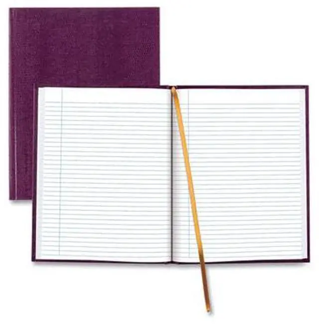 Main image of Executive Notebook with Ribbon Bookmark1 Subject Medium/College Rule Grape Cover 75 10.75 x 8.5 Sheets A1095