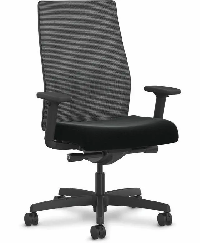 Main image of HON Ignition 2.0 4-Way Stretch Mid-Back Mesh Task Chair Up to 300lbs Black