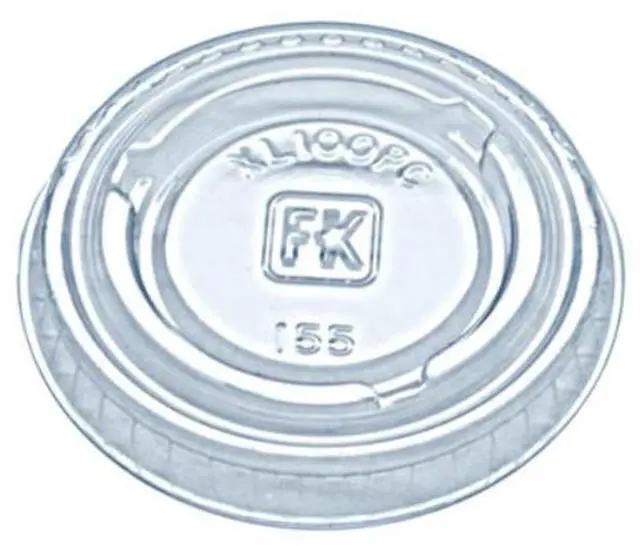 Main image of Fabri-Kal 0.75-1oz Portion Cup Flat Lid Clear 2500Ct 9505082