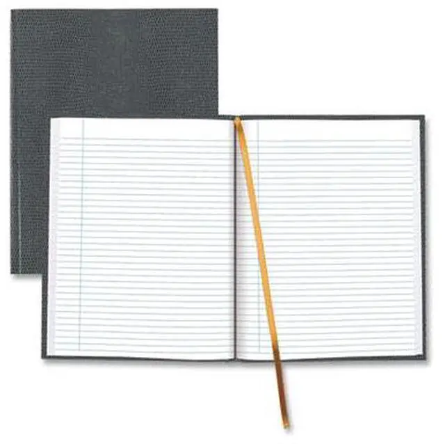 Main image of Executive Notebook with Ribbon Bookmark 1 Subject Medium/College Rule Cool Gray Cover 75 10.75 x 8.5 Sheets A1097