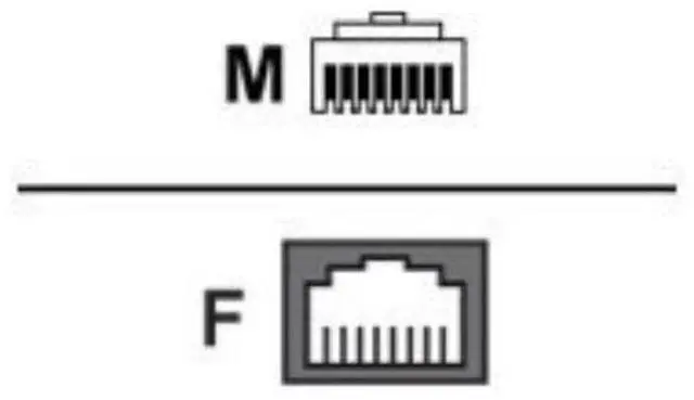 Alt view image 10 of 10 - Perle DBA0031C 8pck RJ-45M to RJ-45F Sun/Cisco Crossover Adapter for IOLAN SCSC