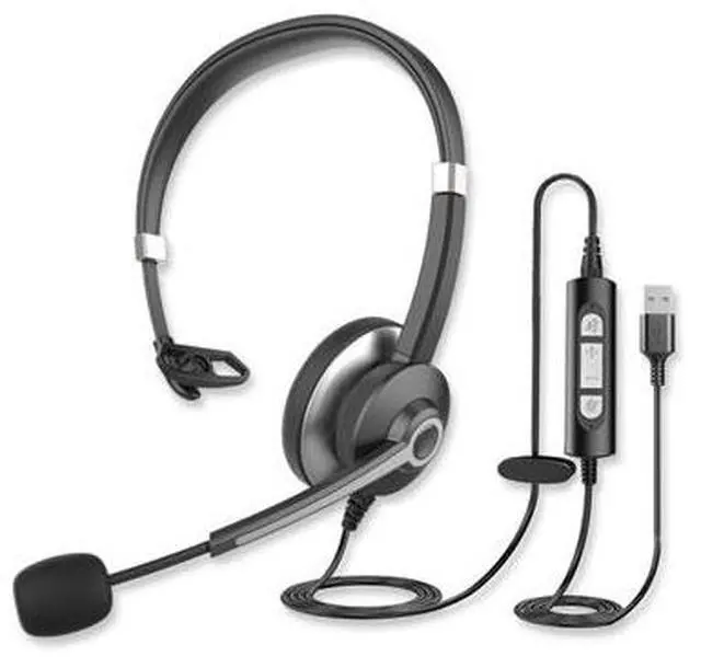 Main image of Innovera IVR70001 Monaural Over The Head Headset Black/Silver
