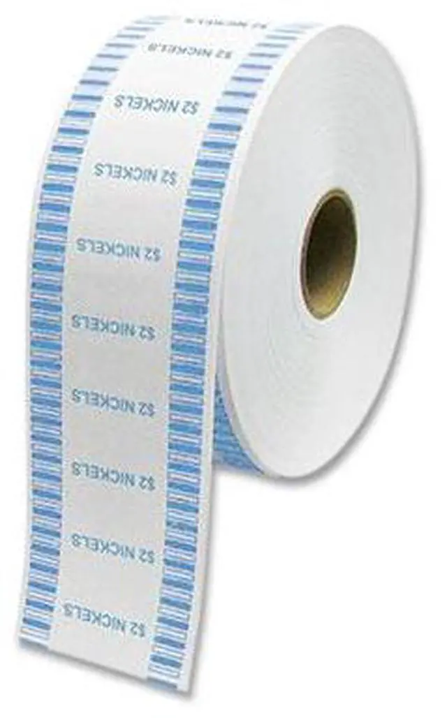 Main image of ControlTek Automatic Coin Wrapper Roll Nickels $2.00 Kraft 8 Rolls 575035