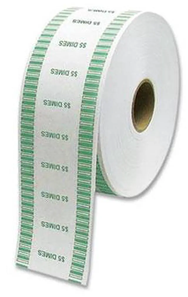 Main image of ControlTek Automatic Coin Wrapper Roll Dimes $5.00 Kraft 8 Rolls 575036