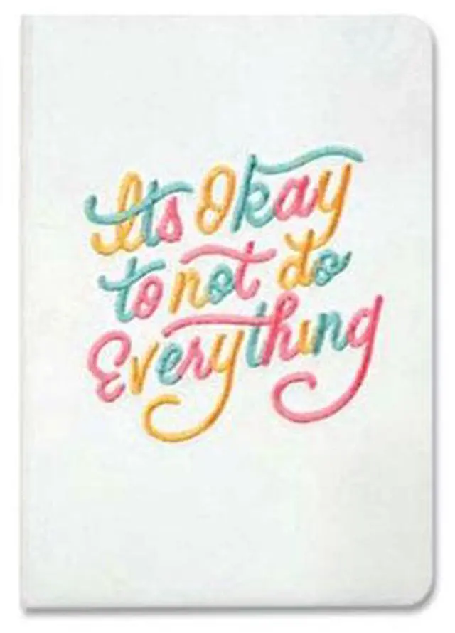 Main image of Denik Embroidered Vegan-Suede Journal College Rule White 144 Sheets AHBC839L