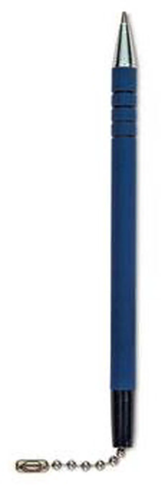 Main image of Antimicrobial Ballpoint Counter Pen Medium 1 mm Blue Ink Blue Barrel 555566