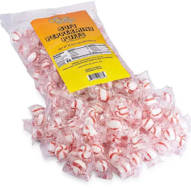 Main image of Office Snax Soft Peppermint Puffs Candy Assortment 22oz