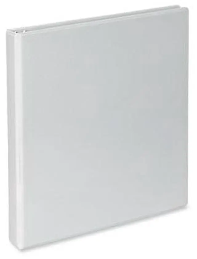 Main image of Universal Office Slant D-Ring View Binder 3 Rings 1" 8.5x11 White 12Ct 1147