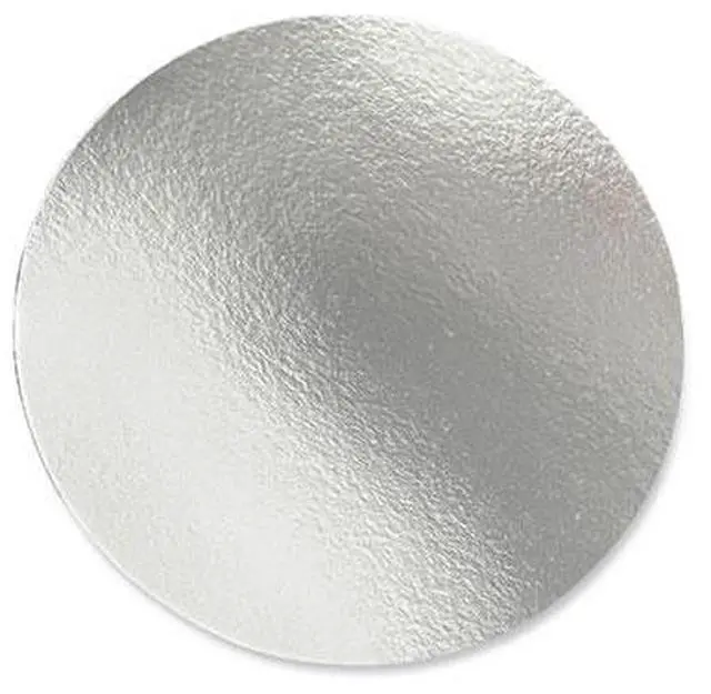 Main image of Round Aluminum To-Go Container Lids Flat Lid 7" Diameter Silver Paper 500/Carton BWKROUND7FLID