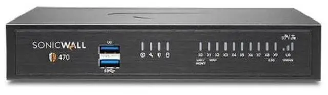 Alt view image 2 of 10 - SonicWall TZ470 Firewall (Gen 7) w/ Secure Upgrade Plus (3-Year Essential Protection Security Suite) and 1 Year CSE | 03-SSC-3012