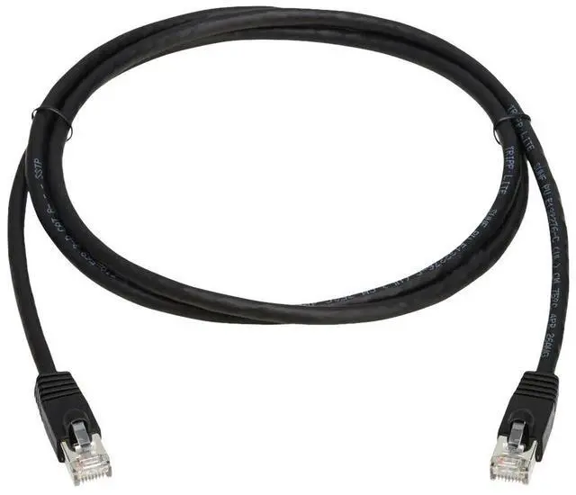 Alt view image 3 of 7 - Eaton Tripp Lite Series Cat8 40G Snagless SSTP Ethernet Cable RJ45 M/M PoE Black 5 ft. 1.5 m