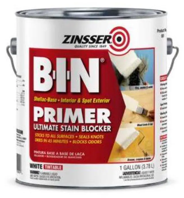 Alt view image 4 of 6 - Zinsser B-I-N Shellac-Base Oil Primer, 1-Gallon, White