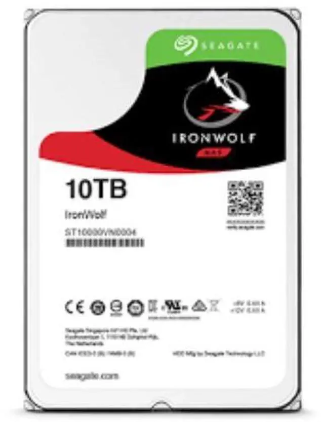 Main image of Seagate IronWolf 10TB NAS Hard Drive 7200 RPM 256MB Cache SATA 6.0Gb/s CMR 3.5" Internal HDD for RAID Network Attached Storage ST10000VN0008