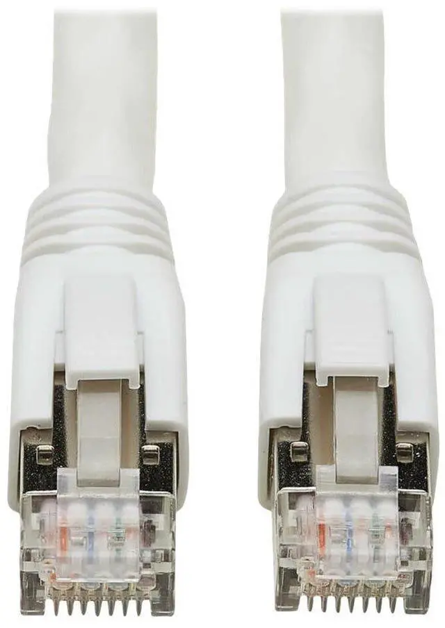 Alt view image 7 of 10 - Eaton Tripp Lite Series Cat8 40G Snagless SSTP Ethernet Cable RJ45 M/M PoE White 5 ft. 1.5 m