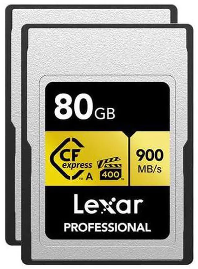 Alt view image 6 of 6 - Lexar Gold Series Professional 80GB CFexpress Type-A Memory Card, 2-Pack