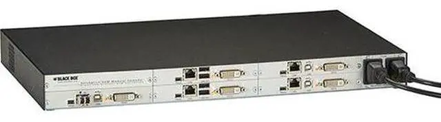Alt view image 7 of 7 - Black Box 6-Port DKM Modular Card Chasis with Redundant Power Option and Backplane