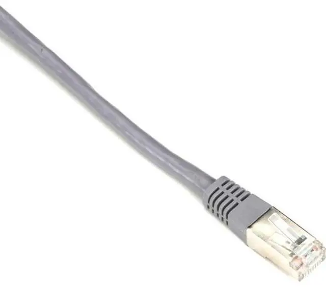 Alt view image 4 of 5 - Black Box CAT6 250-MHz Stranded Patch Cable Slim Molded Boot S/FTP CM PVC Gray 6FT