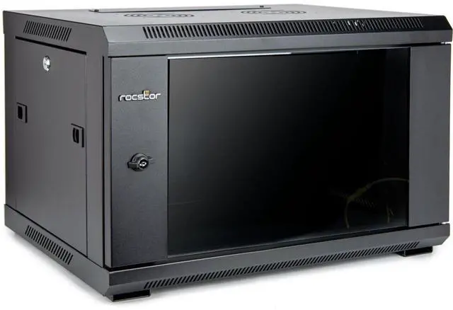 Alt view image 6 of 6 - Rocstor SolidRack Wall Mount Rack Enclosure