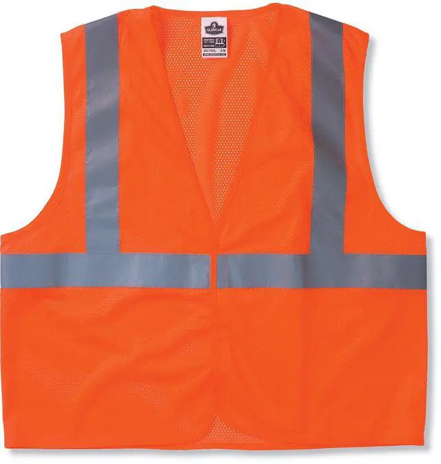 Alt view image 8 of 12 - 8205HL 4XL/5XL Orange Class 2 Super Econo Vest