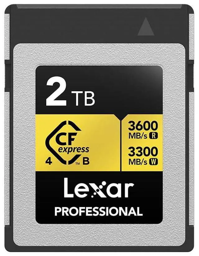 Alt view image 7 of 7 - Lexar 2TB Professional GOLD CFexpress - 4.0 Type B Card    LCXEXP4002T-RNENG