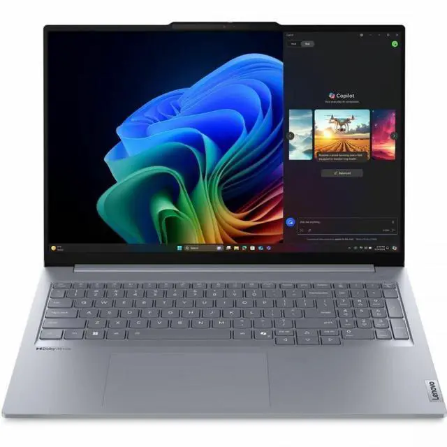 Alt view image 8 of 8 - Lenovo ThinkBook 16 G7 QOY 21NH000PUS 16" Copilot+ PC Notebook - WUXGA - Qualcomm Snapdragon X Plus X1P-42-100 - 32 GB - 1 TB SSD - English (US) Keyboard - Luna Gray - Qualcomm Chip - 1920 x 1200