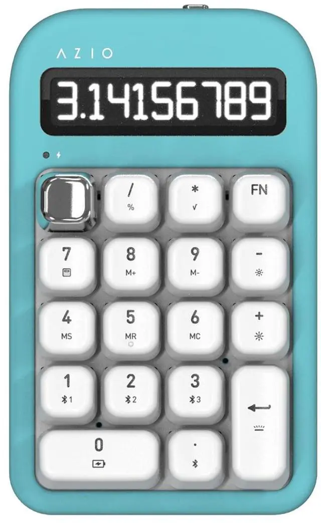 Alt view image 13 of 13 - AZIO IN409 IZO Number Pad - Red Switches in Mint Daisy