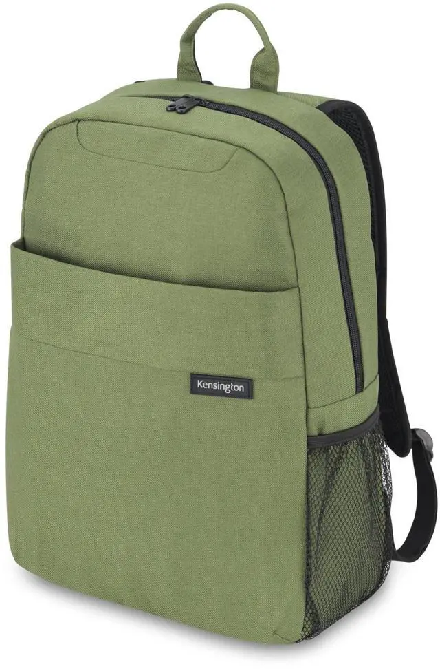 Alt view image 8 of 13 - Kensington Simply Portable Lite Carrying Case (Backpack) for 16" Notebook - Green - Water Resistant - Shoulder Strap - 17.7" Height x 13.8" Width x 3.9" Depth
