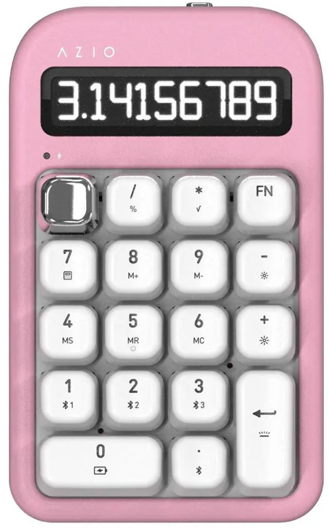 Alt view image 13 of 13 - AZIO IN408 IZO Number Pad Red Switches in Pink Blossom