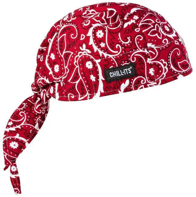 Alt view image 12 of 13 - Cooling Hat, Red, Universal