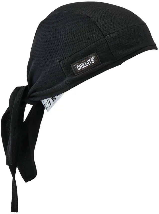 Alt view image 8 of 9 - ERGODYNE 6615 Black High-Performance Dew Rag,PK6
