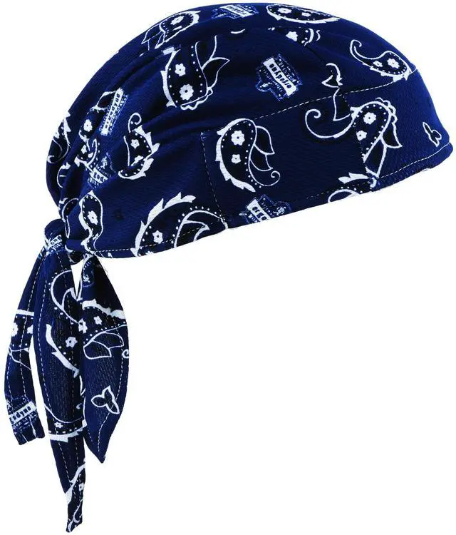Alt view image 7 of 7 - ERGODYNE 6615 Cooling Hat,Navy,Universal