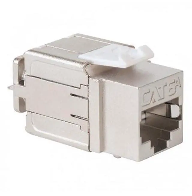 Alt view image 2 of 2 - ICC CAT6A Keystone Jack in FTP - Shielded Modular Jacks for HD Style - RJ45  8P8C - PoE++ Rated  UL Listed Ethernet Connector - Compatible with JackEasy Termination Tool - 25-Pack