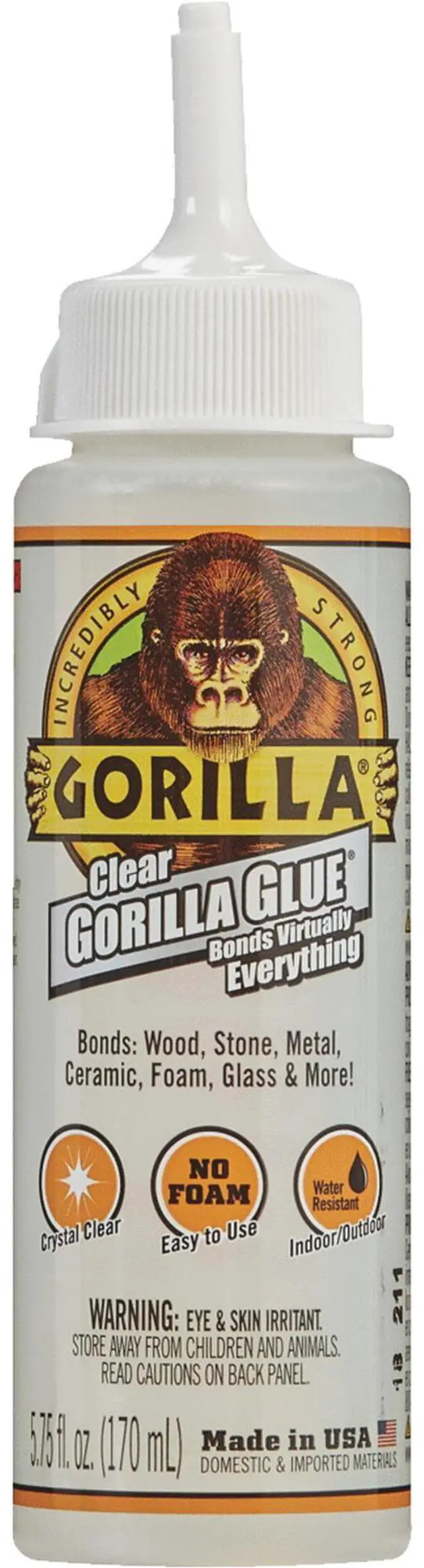 Alt view image 2 of 2 - GORILLA GLUE 4572502 Glue, 5.75 oz, Bottle, Clear