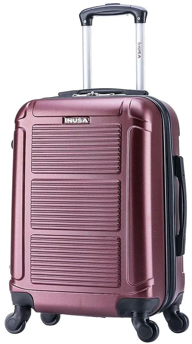 Alt view image 4 of 4 - InUSA Pilot 4-Wheel Spinner Luggage Wine (IUPIL00S-WIN)