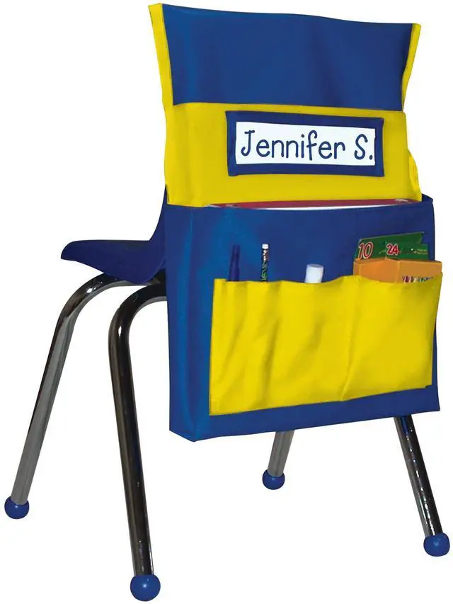 Alt view image 2 of 2 - CARSON DELLOSA Chairback Buddy Blue/Yellow 158036