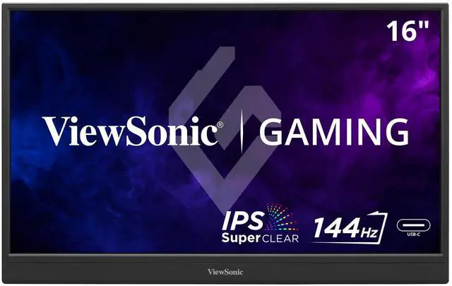 Alt view image 15 of 20 - ViewSonic VX1654 16 Inch 1080p Portable IPS Gaming Monitor with 144Hz, AMD FreeSync, 2 Way Powered 60W USB C, Mini HDMI, and Built-in Stand with Protective Cover