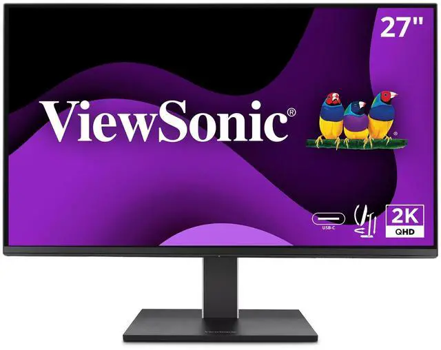 Alt view image 15 of 20 - ViewSonic VG2752-2K 27" IPS 1440p Ergonomic Monitor with Tilt, Swivel, Pivot, Height Adjust, 100Hz, USB Hub, HDMI, DisplayPort, and 65W USB-C Inputs