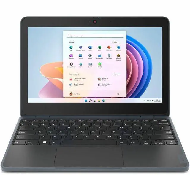 Alt view image 8 of 8 - Lenovo 100w Gen 4 11.6" Intel Processor N100 4GB Memory 128GB SSD Windows 11 Pro 82VLS09V00